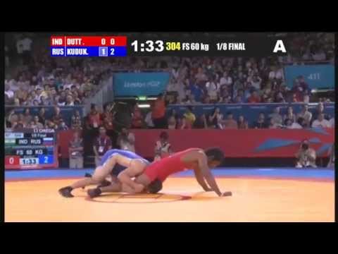 1/8 FINAL Freestyle 60 Kg (IND) Yogeshwar DUTT (RUS) Besik KUDUKHOV