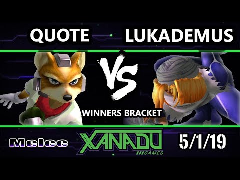S@X 300 SSBM - Quote (Fox) Vs. Lukademus (Sheik) - Smash Melee Winners Round 2