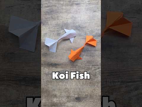 EASY ORIGAMI KOI FISH TUTORIAL | HOW TO MAKE ORIGAMI KOI FISH STEP BY STEP PAPER FOLDING