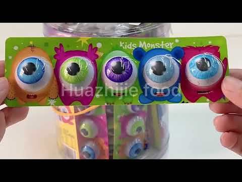 Hot selling eyeball chocolate biscuit with jam candy