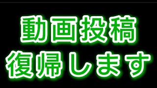 動画投稿再開と今後について