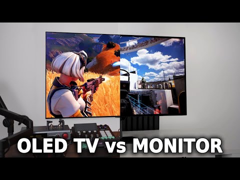 OLED TV vs Gaming Monitor for PC - Latency, HDR, & Size