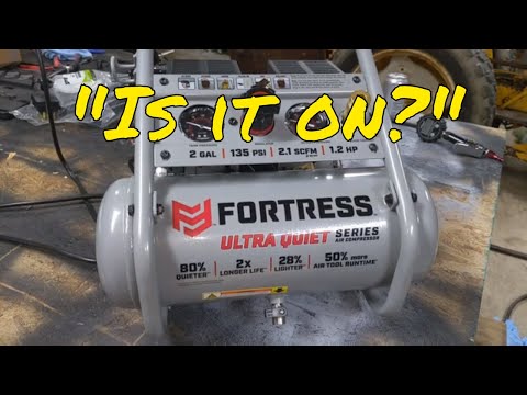 Harbor Freight Fortress Air Compressor Unboxing and Review! 2 Gallon 1.2 HP 135 PSI Ultra Quiet