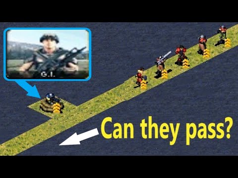 Can Infantry pass by Deployed Gi? - Red Alert 2