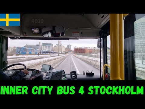 Stockholm-Inner City Bus Ride|With Sl Bus 4|From Gullmarsplan To Zinkensdamm-Part1#99