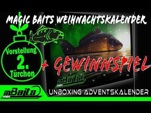 Türchen 2 Unboxing Vorstellung Magic Baits Adventskalender Weihnachtskalender Angelkalender Karpfen