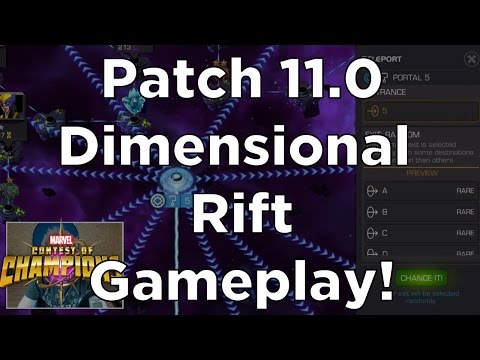 Patch 11.0 Dimensional Rift Gameplay + New Character UI Exploration! - Marvel Contest of Champions