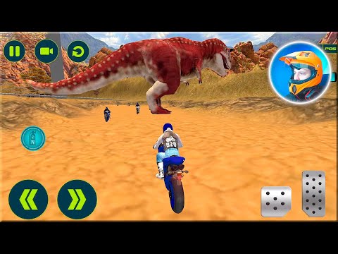 Offroad Dino Escape Heavy Bike Racing Android Gameplay
