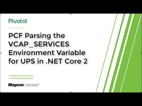 PCF User-provided-services with .NET CORE