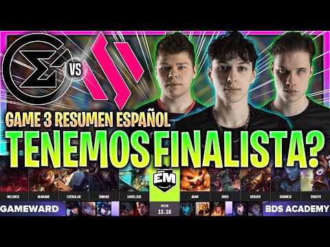 LA PARTIDA MÁS ÉPICA DE LA SEMIFINAL? | BDSA vs GW GAME 3 RESUMEN EU MASTERS SEMIFINAL LVP ESPAÑOL