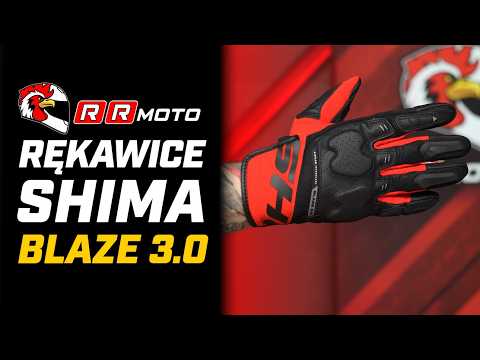 SHIMA BLAZE 3.0 _ lekkie rękawice motocyklowe z wentylacją