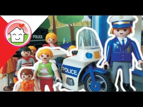 Playmobil po polsku Przedszkole z wizytą na posterunku policji / Rodziną Hauserów