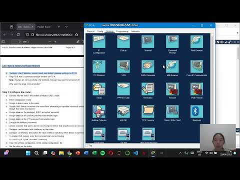 10.4.4 Lab - Build a Switch and Router Network