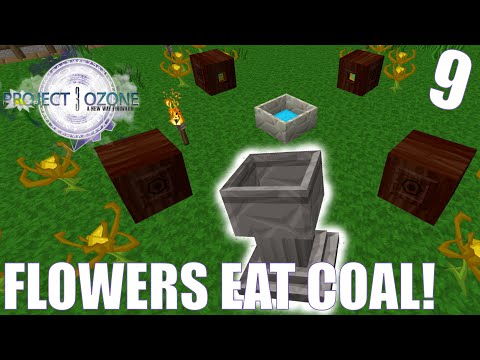 FLOWERS EAT COAL?! Modded Minecraft: Project Ozone 3 - Skyblock - Episode 9 - Botania 😱