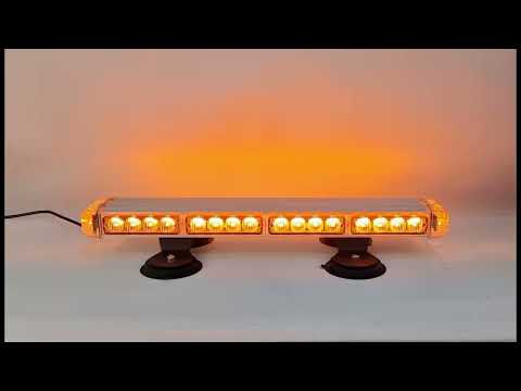 Проблесковая балка Samrai P13-40 с ПДУ на штекере прикуривателя, 52 см, 14 режимов, на магнитах