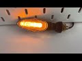 LED blinkry na motocykl – homologace ECE R148, IP66, 12 V, závit M10, 1 pár - Video Youtube
