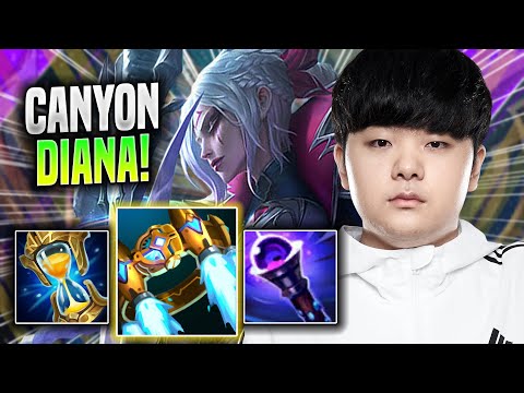 CANYON IS A MONSTER WITH DIANA! - DK Canyon Plays Diana JUNGLE vs Graves! | Season 2022