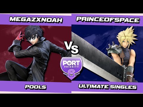 Port 6 Pools - megaZXnoah (Joker) Vs. princeofspace (Cloud) SSBU Ultimate Tournament
