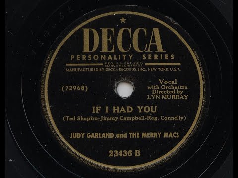 Judy Garland 'If I Had You' 1945 78 rpm