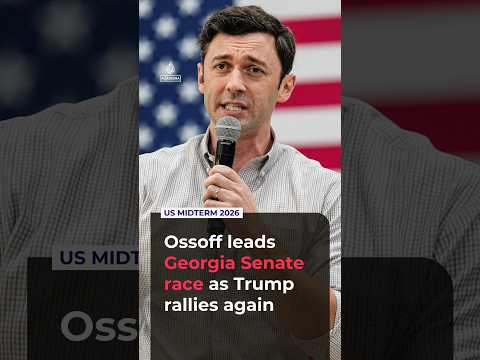Ossoff leads Georgia Senate race as Trump rallies again