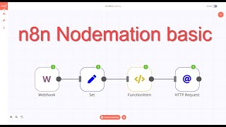 n8n Nodemation basic – getting started on the workflow canvas (1/3)