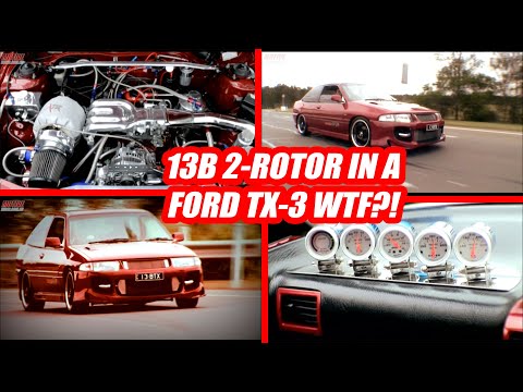 Madness! 13B 2-ROTOR into a Ford TX-3 back in 2007