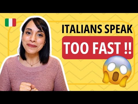 How to UNDERSTAND Italians, even if they speak FAST