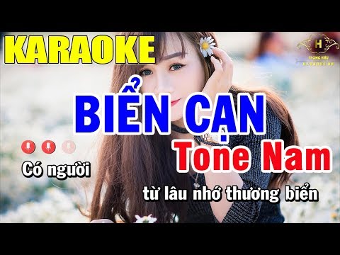 Karaoke Biển Cạn Tone Nam Nhạc Sống | Trọng Hiếu