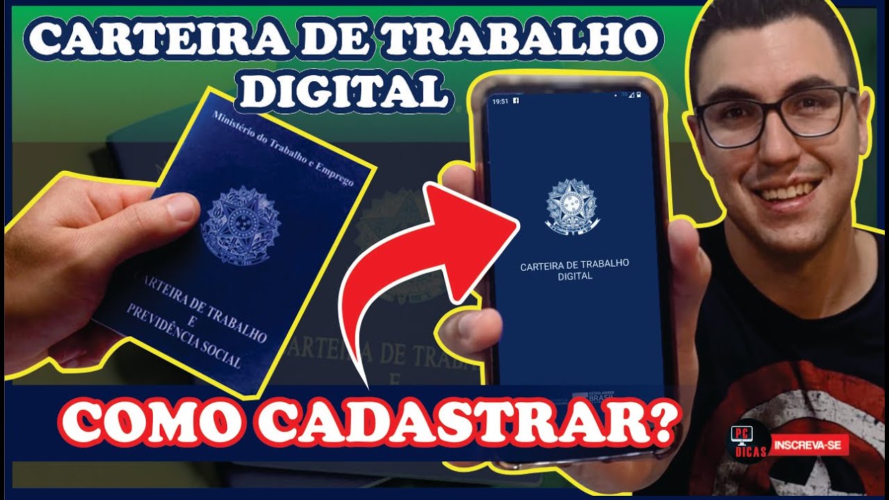 COMO CADASTRAR CARTEIRA DE TRABALHO DIGITAL NO CELULAR | COMO FAZER CTPS DIGITAL