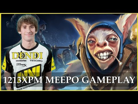 Dendi Meepo gameplay vs RoX.KIS [1213 XPM] @ Yard White Festival