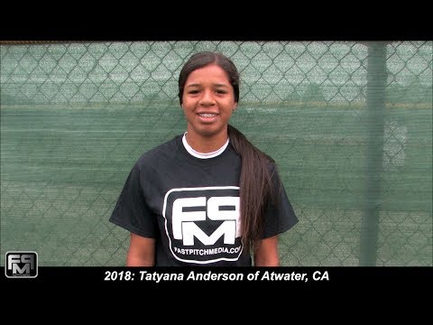 2018 Tatyana Anderson Pitcher and Shortstop Softball Skills Video