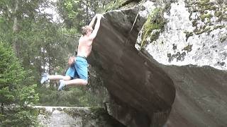Video thumbnail de Du côté de Seshuan, 7c+. Magic Wood