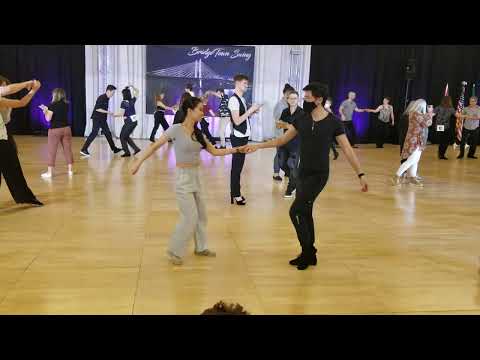 Bridgetown Swing 2022 Intermediate Follows Prelims Jeffrey Huynh and Helen Zhou