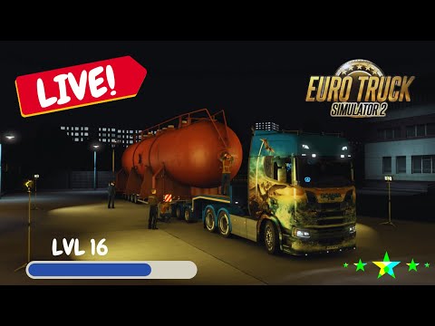 Transporting a large boiler  in Euro Truck Simulator 2  Live | Let's Go to Work | Episode 10 .