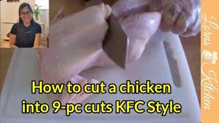 HOW TO CUT A CHICKEN INTO 9-PC CUTS KFC STYLE