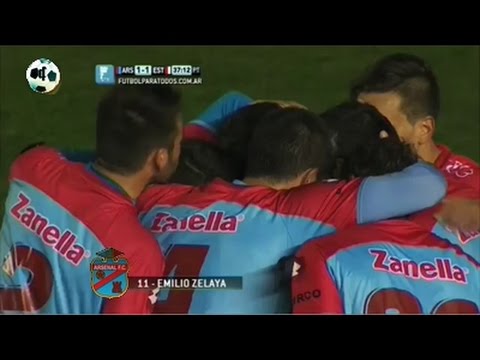 Gol Emilio Zelaya - Arsenal 1 Vs Estudiantes 1 - Primera División 2014