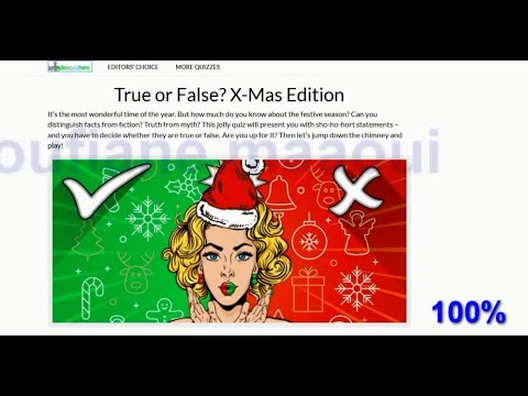 True or False X Mas Edition Videoquizhero Answers 100%