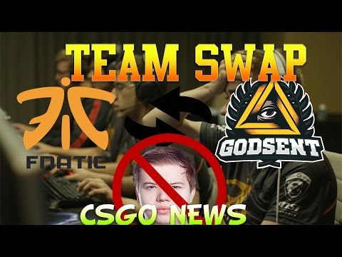 JW, Flusha, Krims Player Swap FNATIC Swap GodSent | CSGO News!