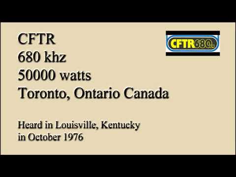 CFTR, 680 khz, 50000 watts, Toronto, Ontario, Canada, October 1976