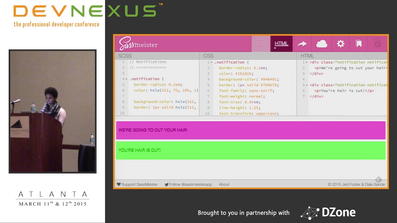 Devnexus 2015 - Ins and Outs of Sass - Build Front End Systems - Claudina Sarahe