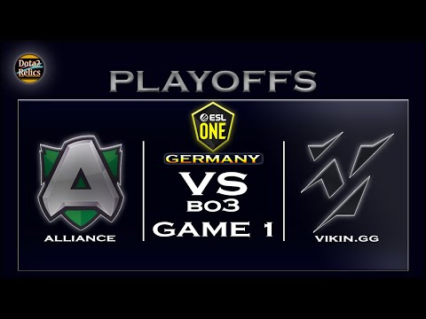 Alliance vs Vikin.gg Game 1 - ESL One Germany 2020 DOTA 2 [Playoffs] EU/CIS
