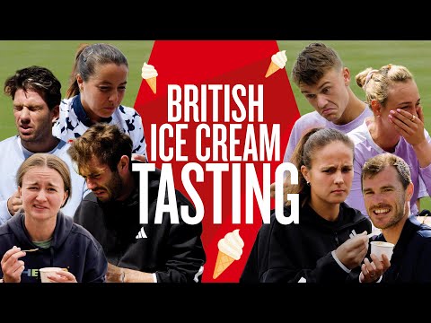 Ice Cream Tasting but With a British Difference 🍦| ft. Rune, Kasatkina, Fritz, Vekić & more! | LTA