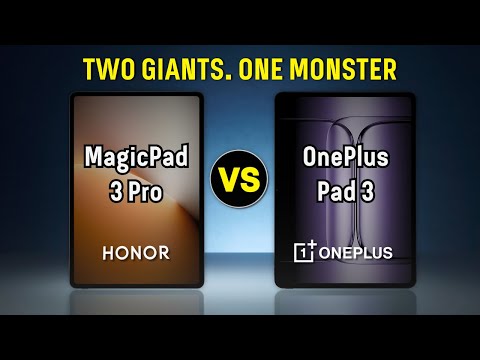 Honor Magic Pad 3 Pro vs OnePlus Pad 3 — Two Giants. One Monster.