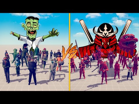 MEGA ZOMBIE TEAM VS SECRET DYNASTY TEAM - Totally Accurate Battle Simulator | TABS