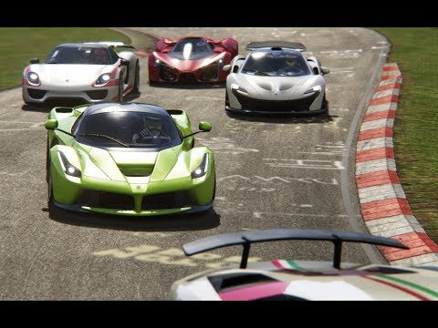 Ferrari F80 Concept vs Supercars at  Norschleife