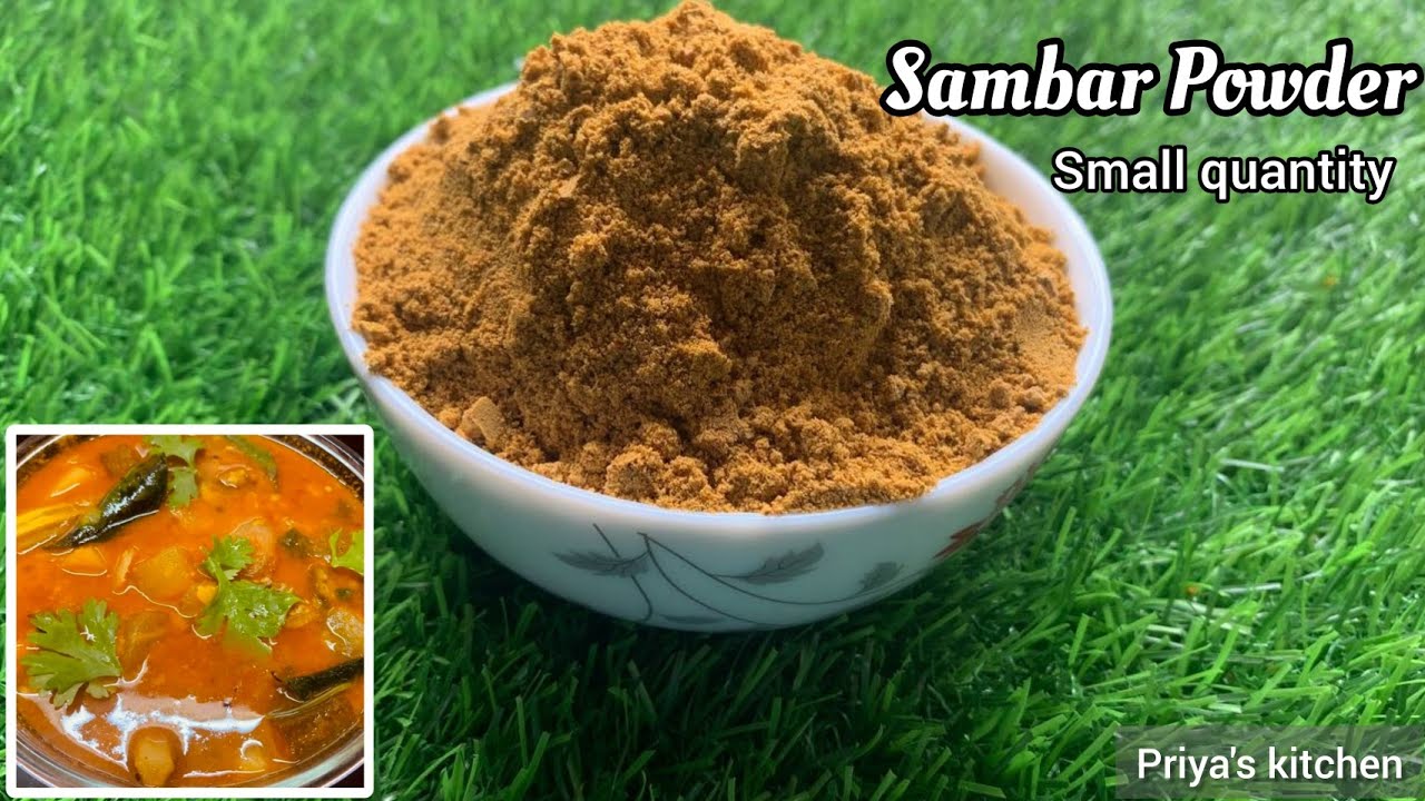 Sambar Powder Recipe | Sambar Podi in small quantity | Homemade Sambar  Powder #sambarpowder #sambar