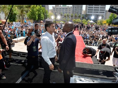 "Mayhem" Mayweather vs Maidana II Press Tour Final Stop LA