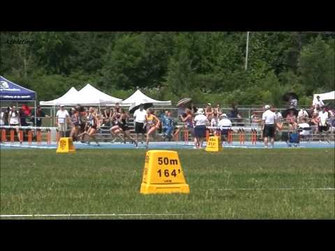 2014 Canadian Junior Track and Field Championships: women's 100 meters hurdles prelims