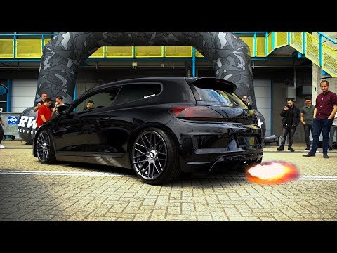 CRAZY VOLKSWAGEN SCIROCCO - FLAMES!