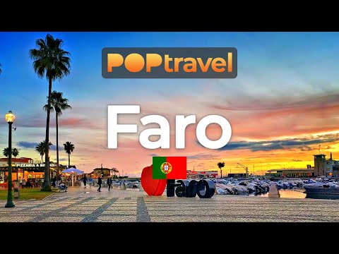 FARO, Portugal ???????? - Sunset Walk - 4K HDR